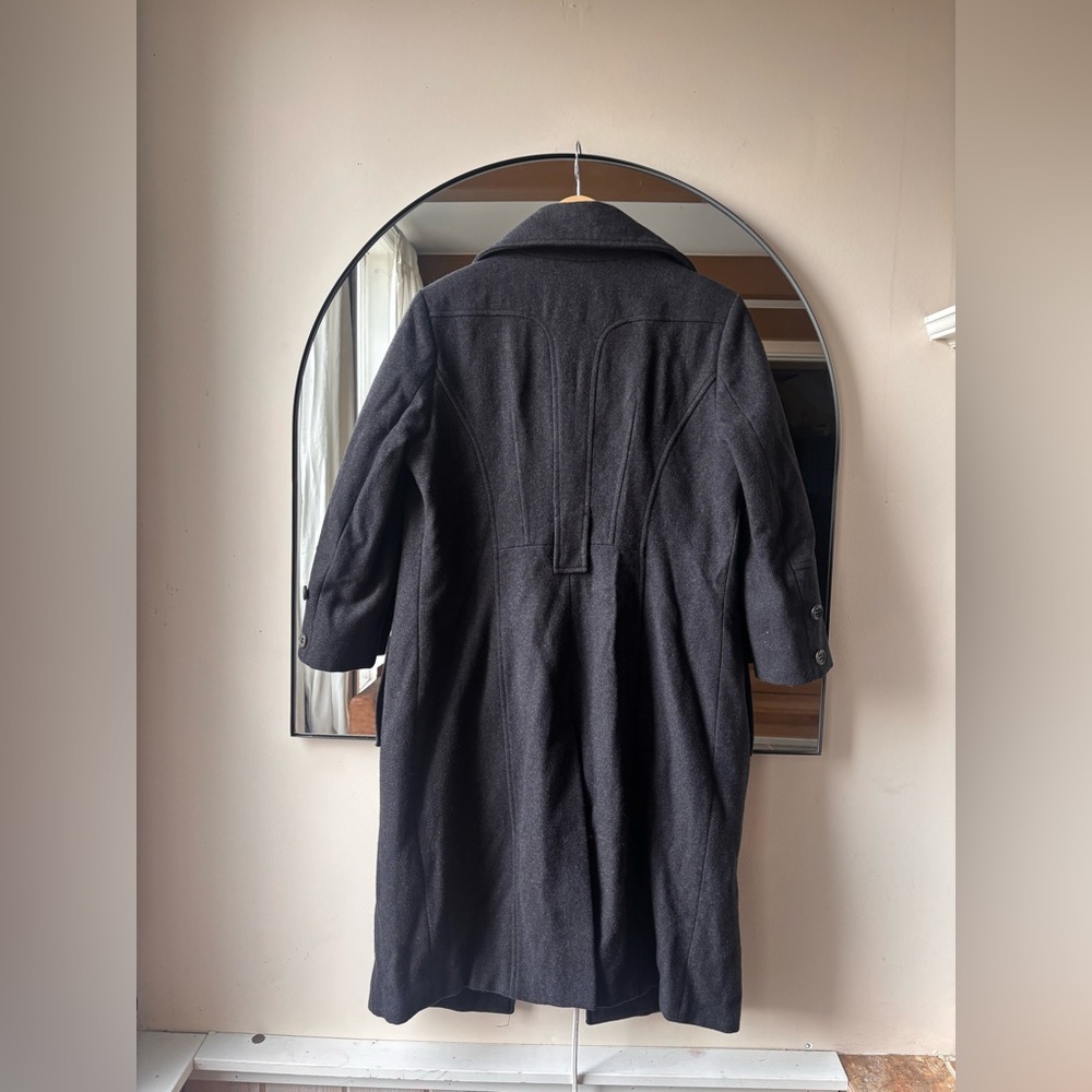 VINTAGE STILLS | wool long coat with silk lining | 40 - Picture 5 of 8